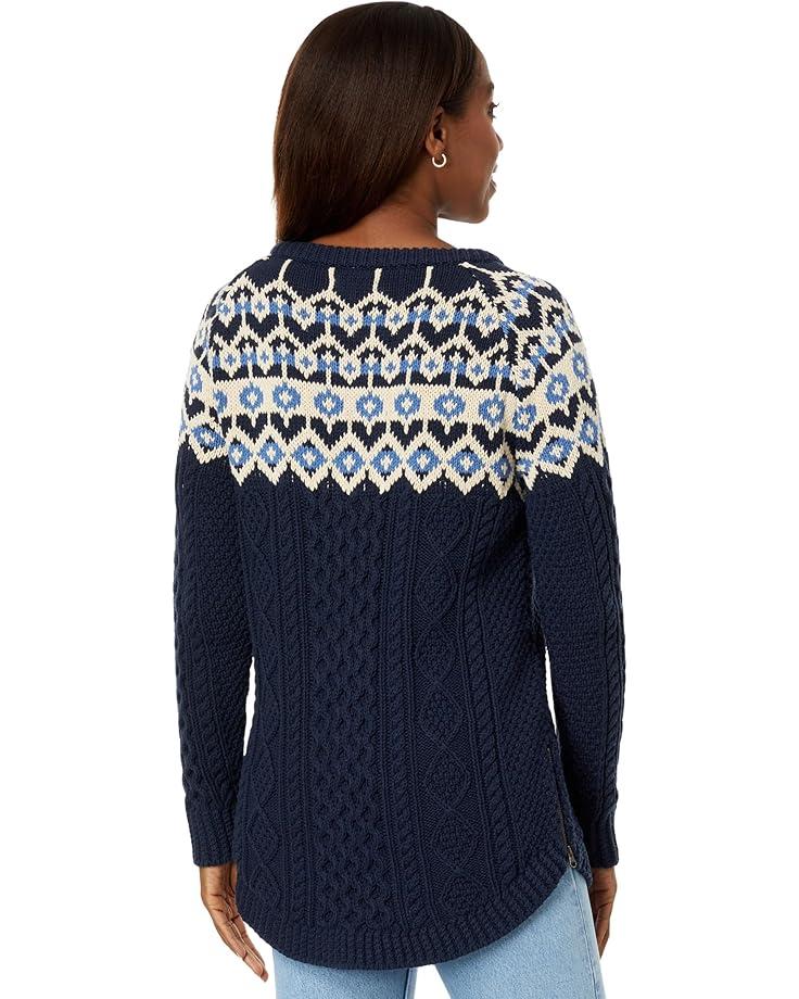 Signature Cotton Fisherman Crewneck Sweater Stripe Product Image