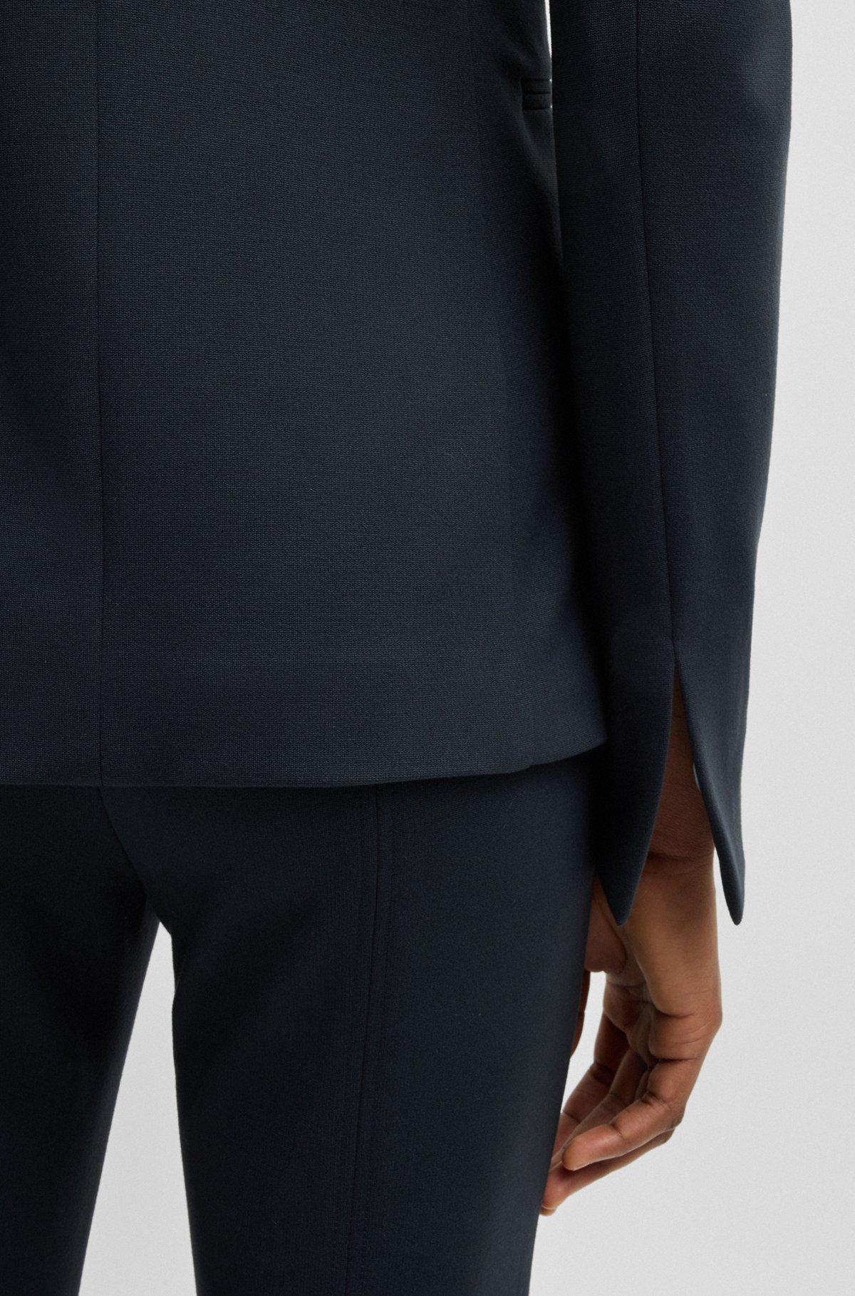 Fitted blazer in stretch jersey Product Image