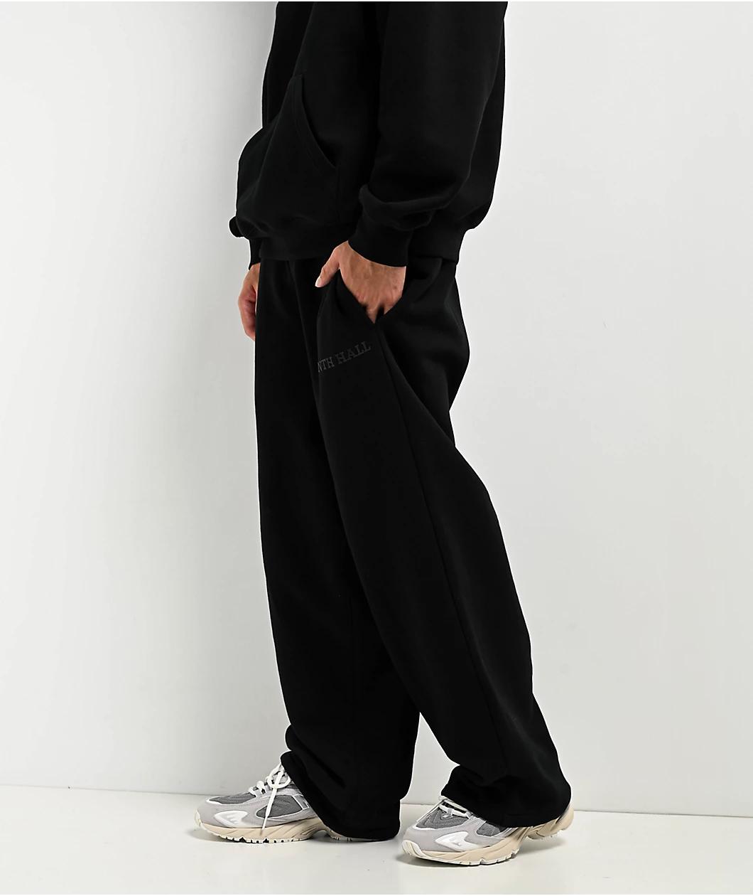 Ninth Hall Black Oversized Sweatpants Product Image