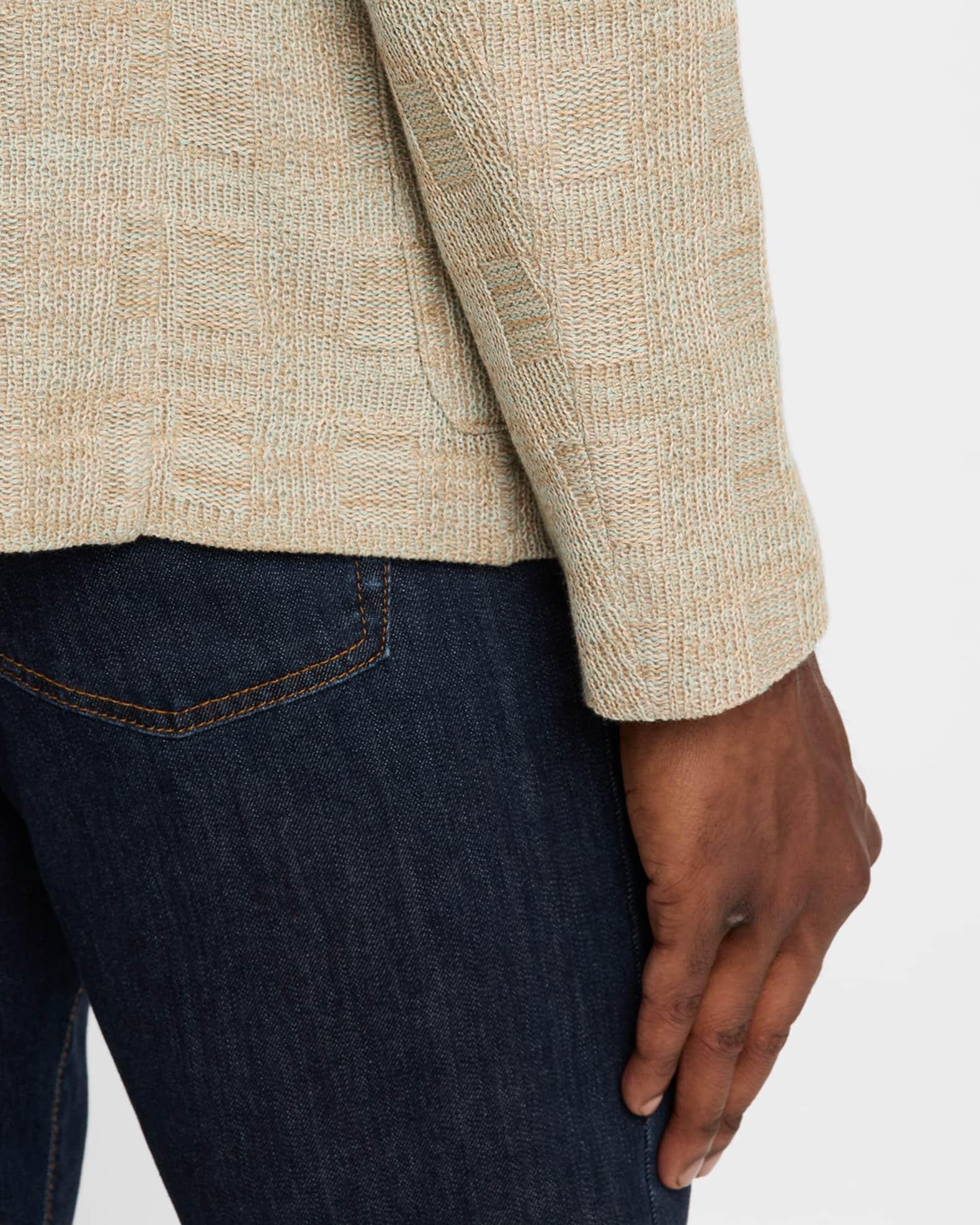 Men's Cotton Knit Textured Sport Coat Product Image