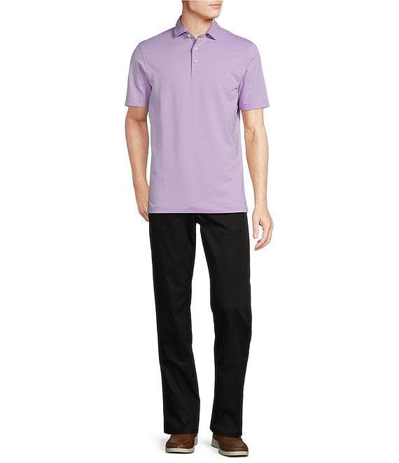 Cremieux Blue Label Tailored Fit Solid Short Sleeve Polo Shirt Product Image