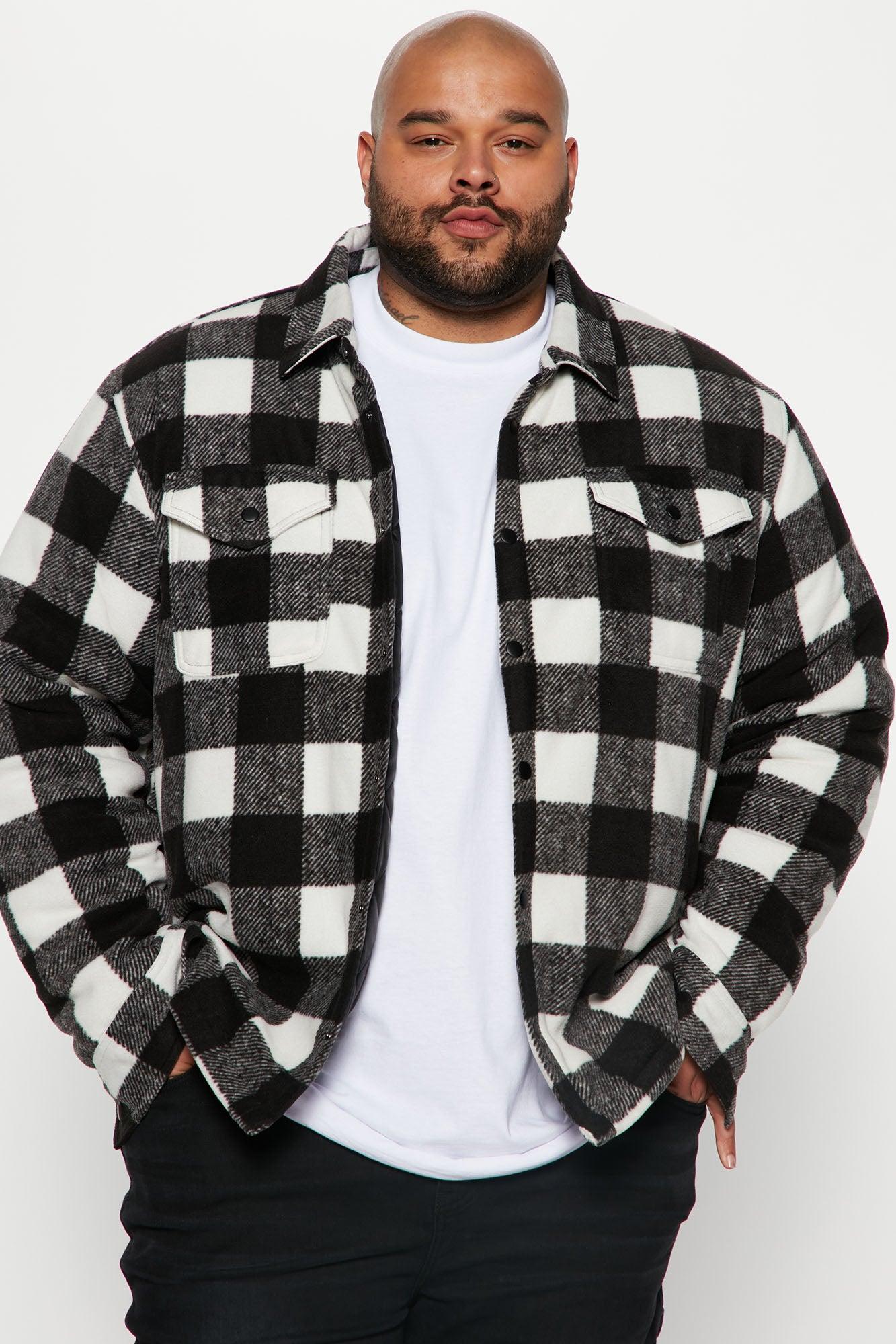 Lumber Flannel Shacket - Black/combo Product Image