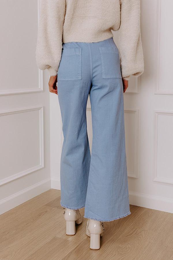 The Chloe Midrise Wide Leg Jean in Blue Product Image