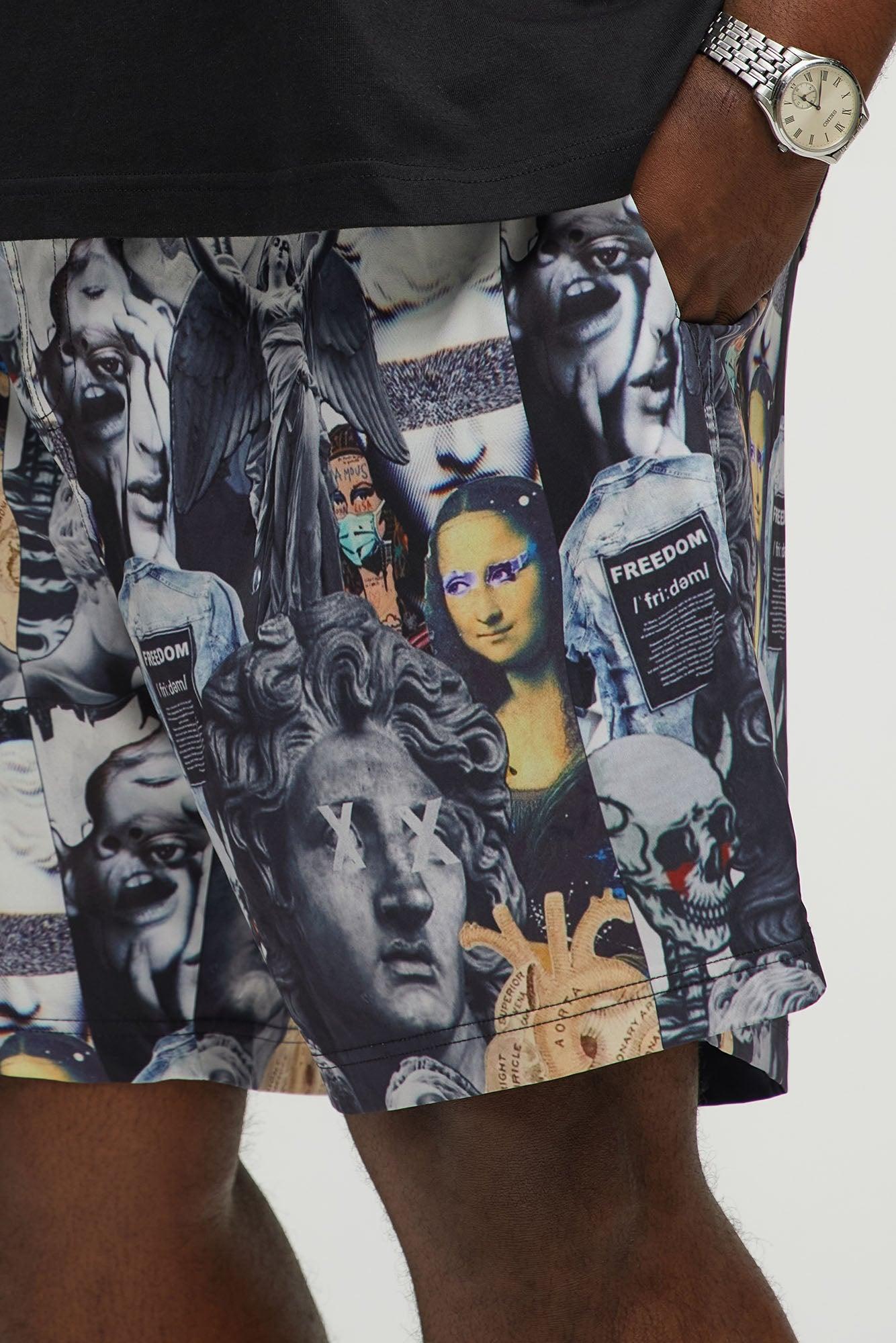 Palazzo Splash Swim Classic Trunk - Black/combo Male Product Image