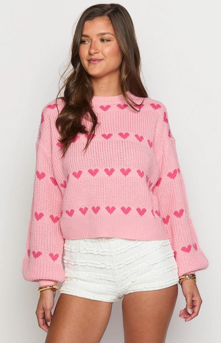 Lovey Pink Heart Stripe Jumper Baby Product Image