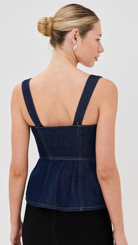 Reformation Zeta Denim Top | Shopbop Product Image