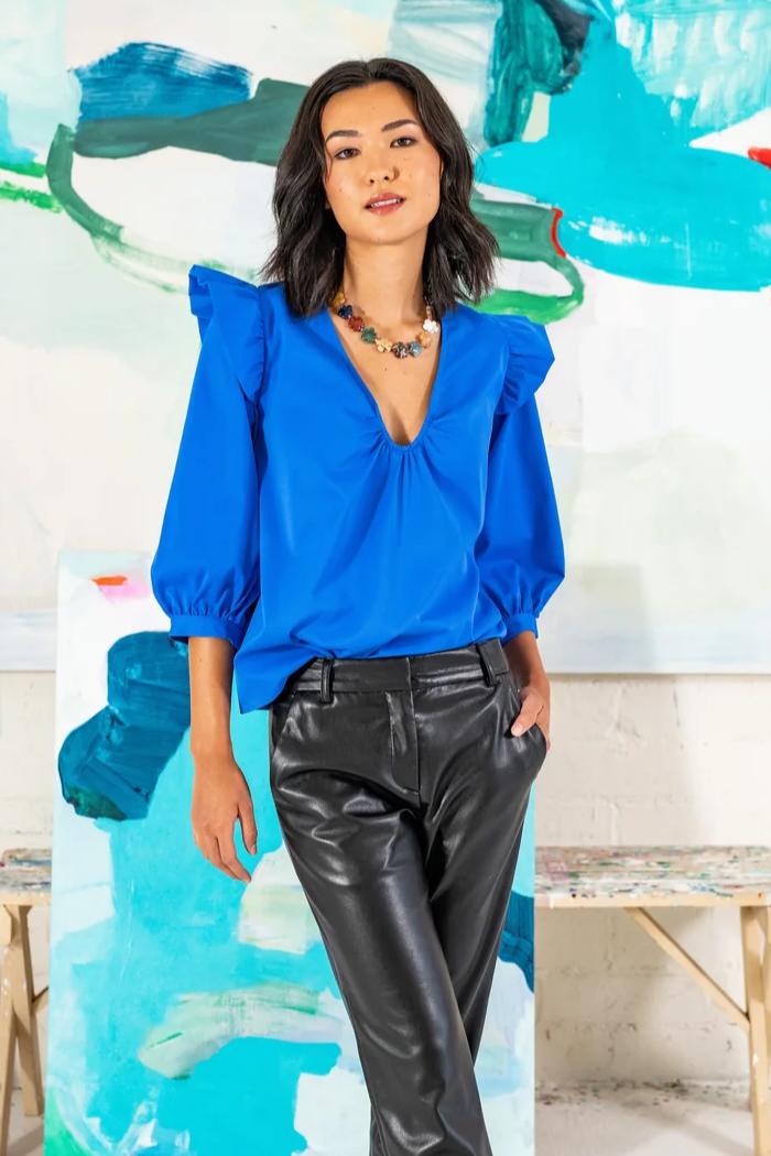 "Anya" Ruffle Slv Top Product Image