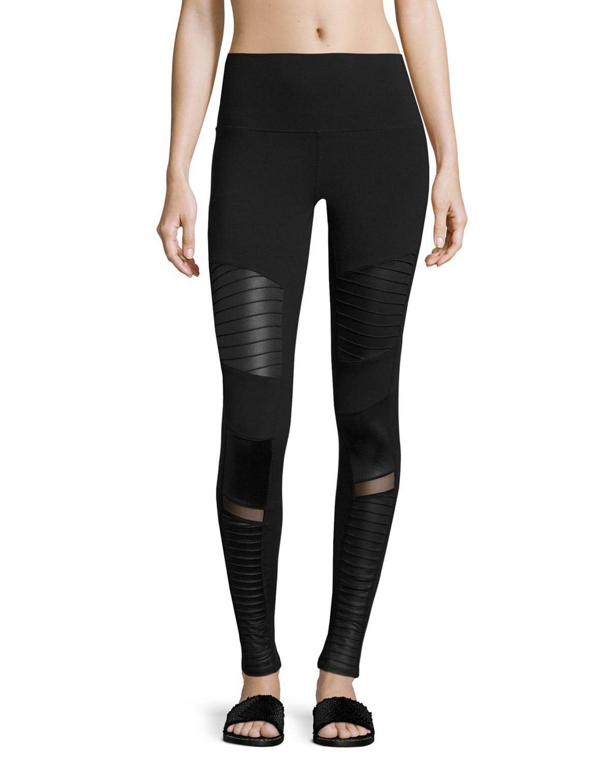 ALO | High-Waist Moto Legging Grey Product Image