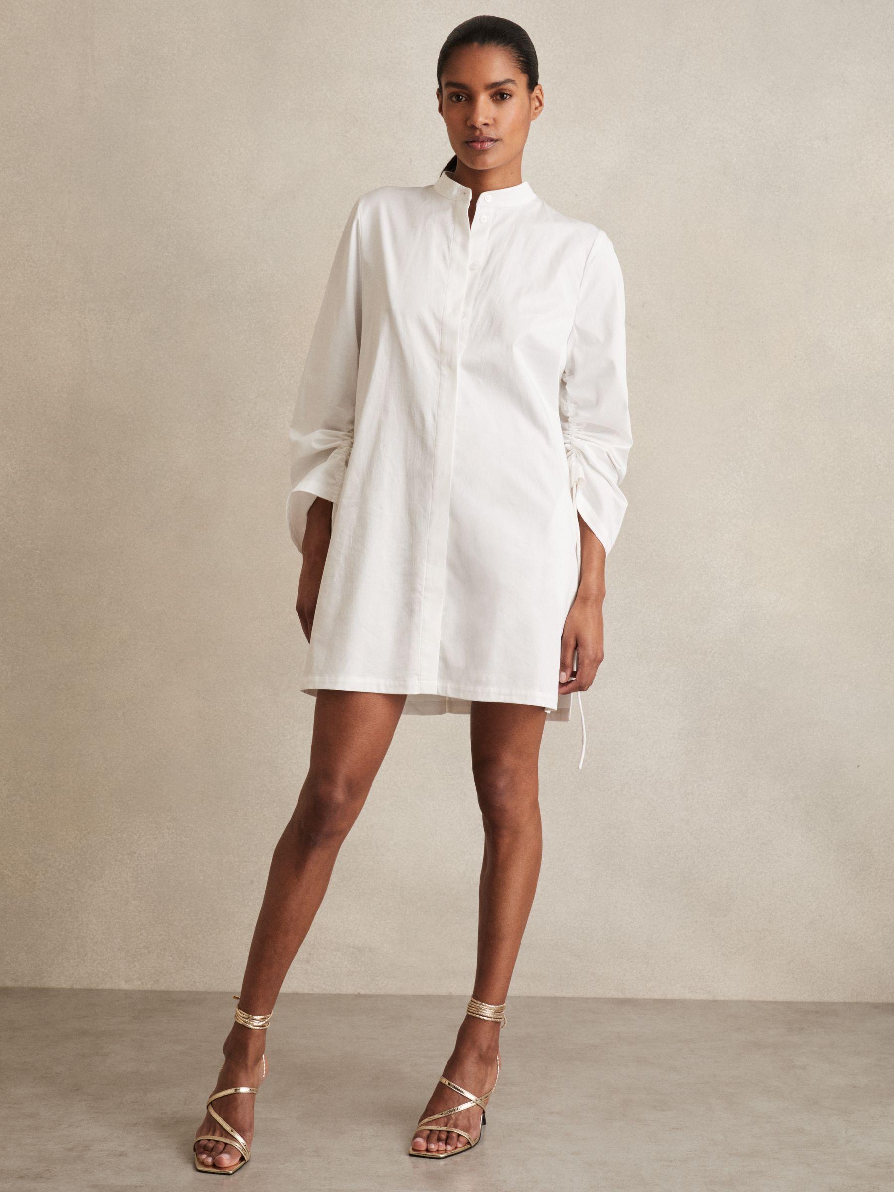 Leather Metallic Strappy Heeled Sandals in Gold Product Image