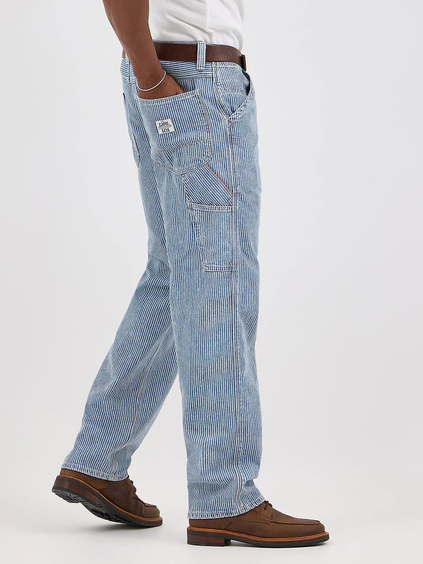 Men's Lee 101 Railroad Stripe Workwear Carpenter Jean | Men's Jeans | Lee® Product Image