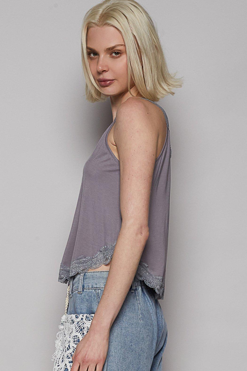 Sleeveless V Neck Top Product Image