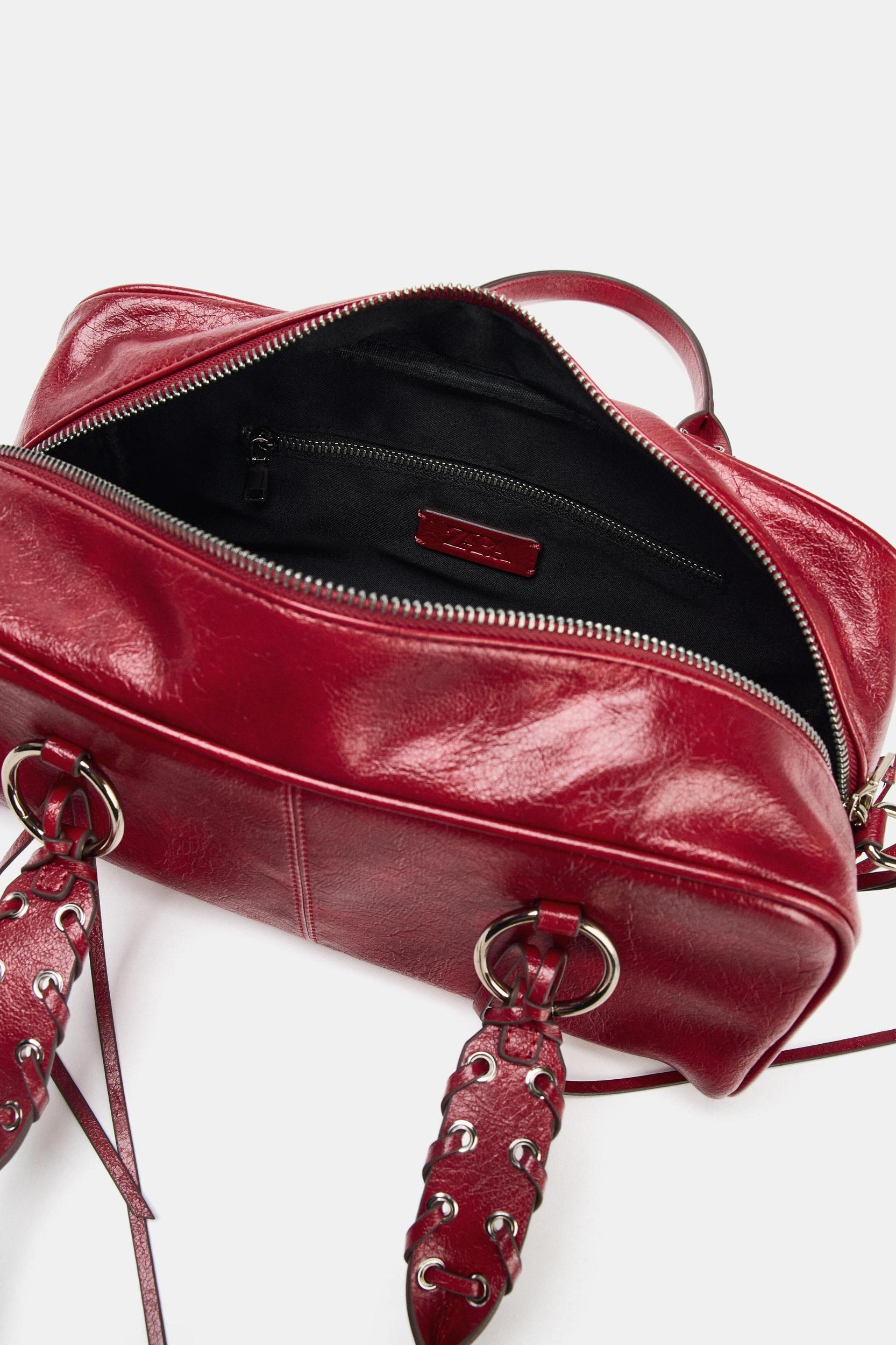 CRACKLED BOWLING BAG Product Image