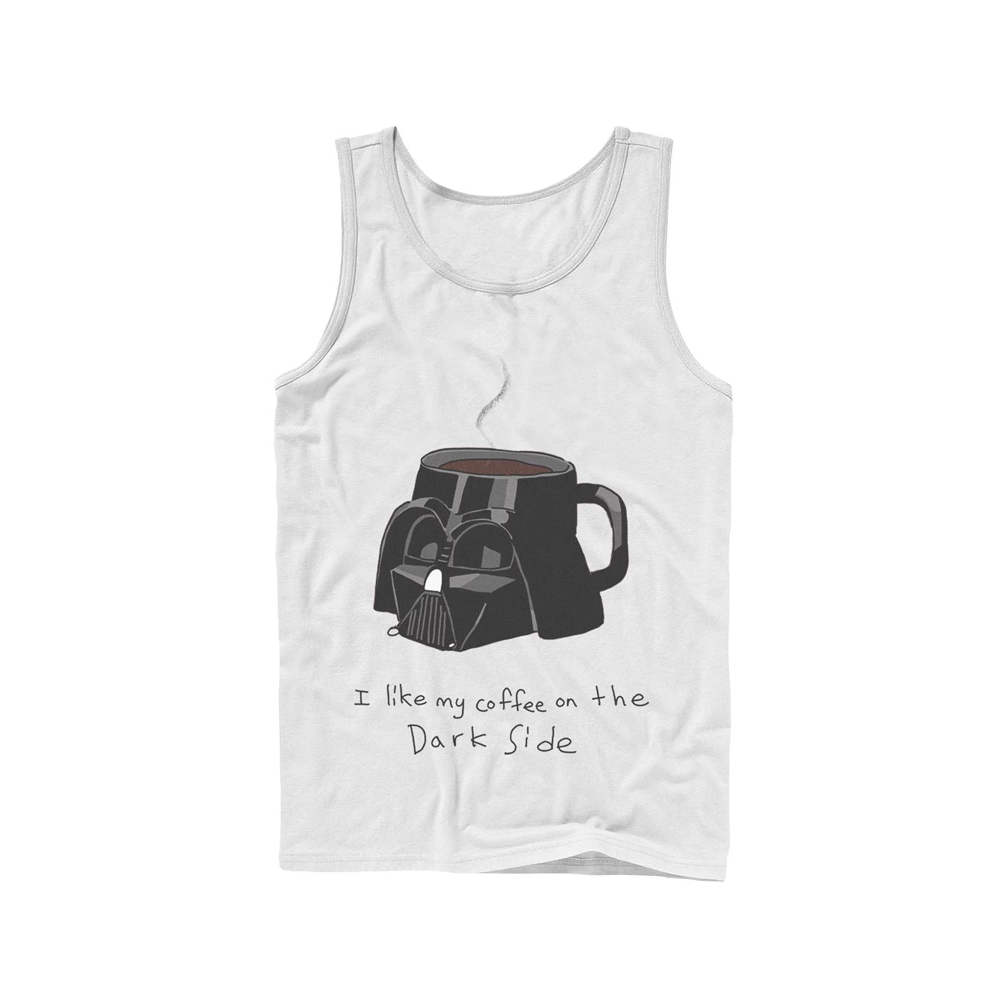 Men's Star Wars Darth Vader Mug I Like My Coffee On The Dark Side Tank Top,  Product Image