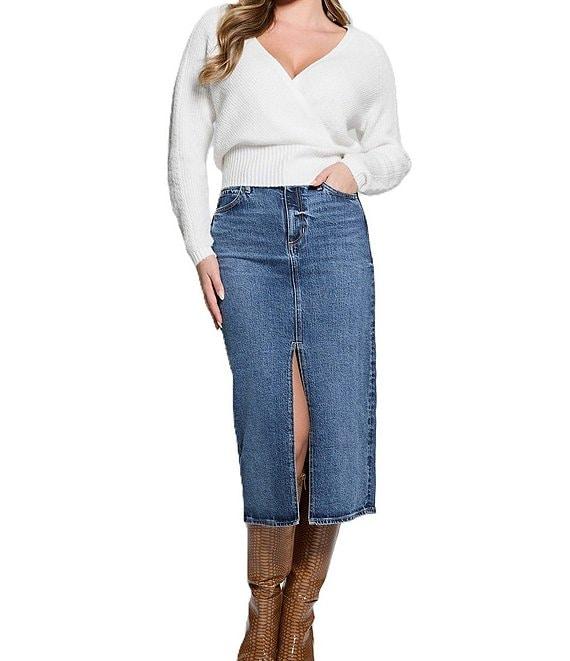 Guess Surplice Cable Kellie Sweater Product Image