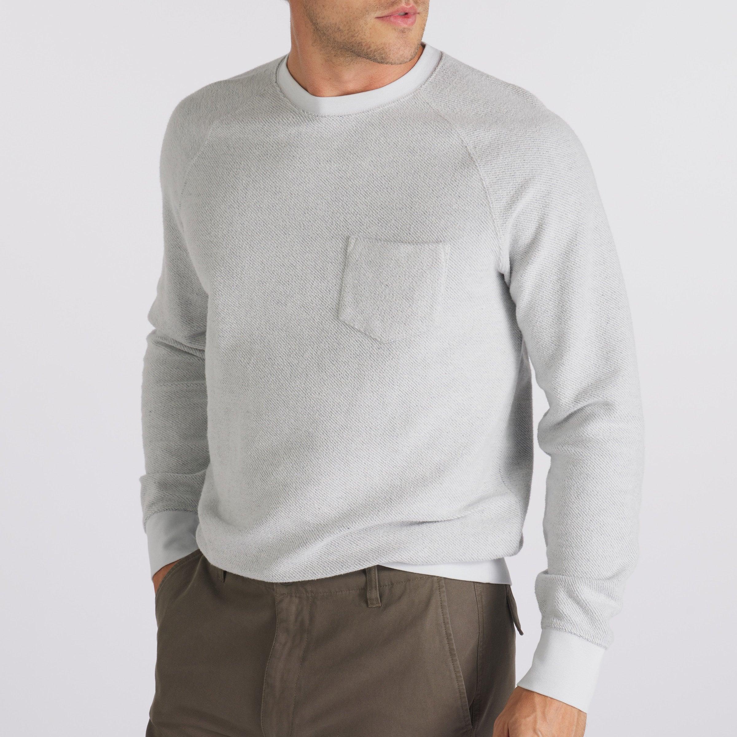 Dunlop Reverse Fleece Crew Neck - Glacier Gray Product Image