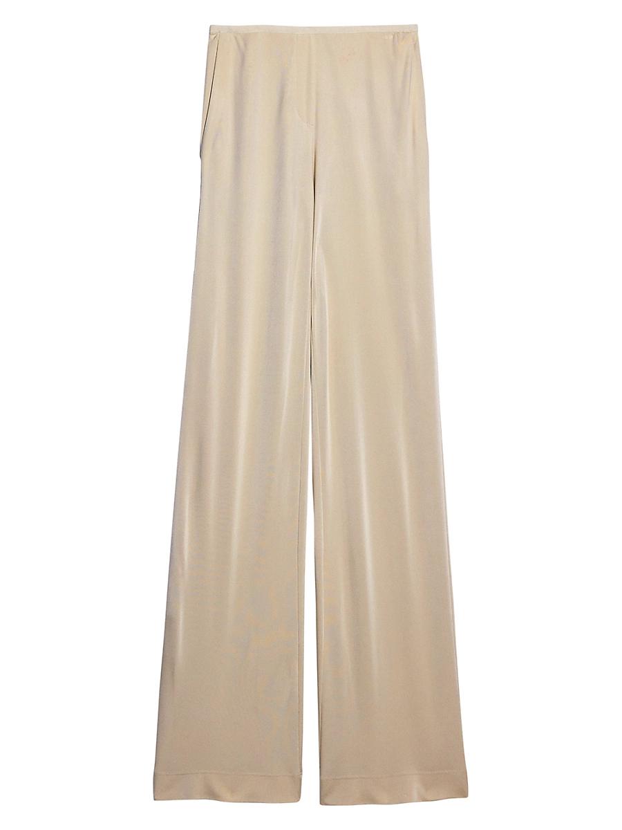 Womens Mid-Rise Straight-Leg Pants Product Image