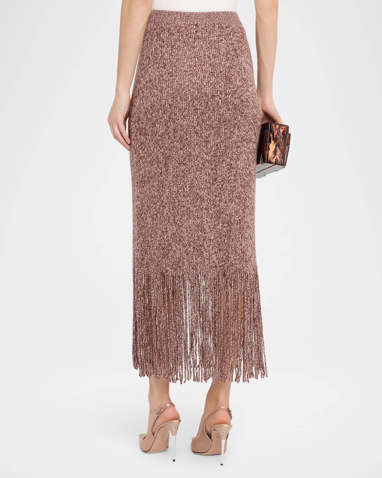 Hypnotic Fringed Midi Skirt  Product Image
