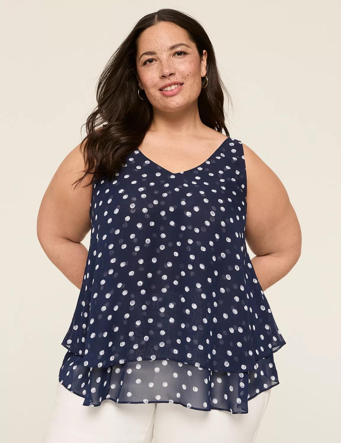 Swing Double-Layer Chiffon Tank Product Image