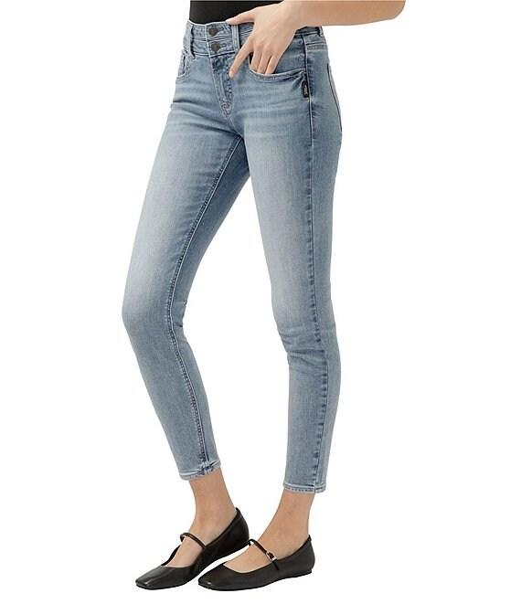 Silver Jeans Co. Suki Mid Rise 2-Button Skinny Jeans Product Image