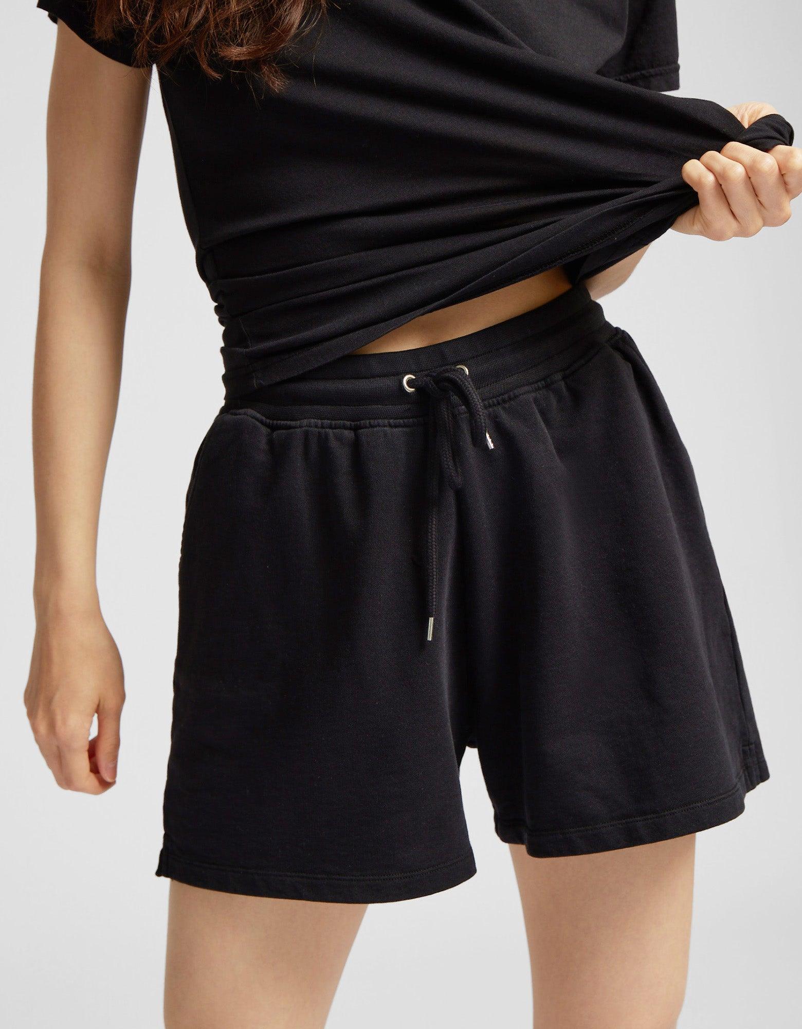 Women Organic Sweatshorts - Petrol Blue Product Image