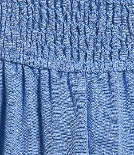 Blu Pepper Flutter Sleeve Smocked V-Neck Midi Dress Product Image