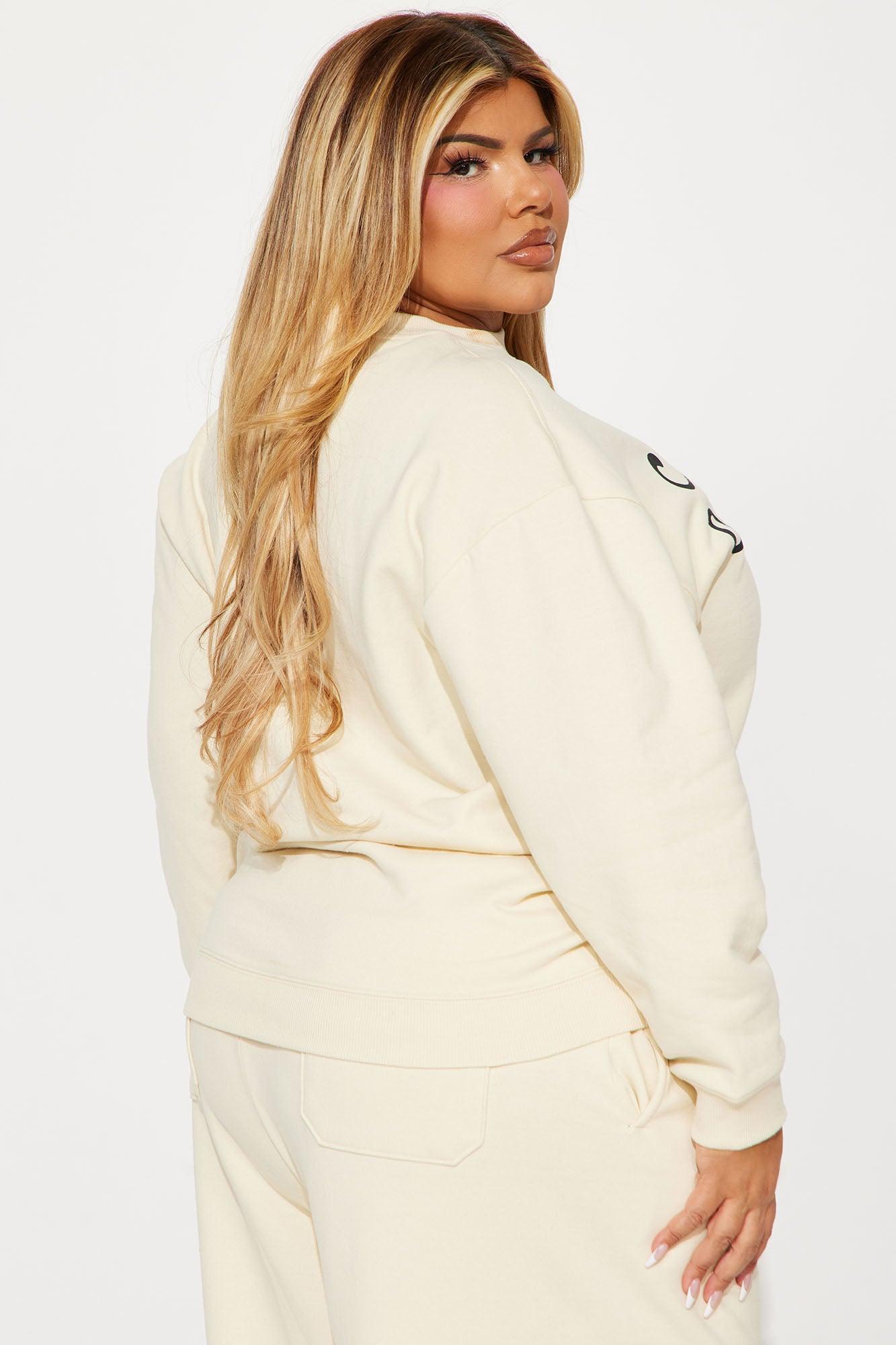 All Out Of Fcks Sweatshirt - Cream Product Image