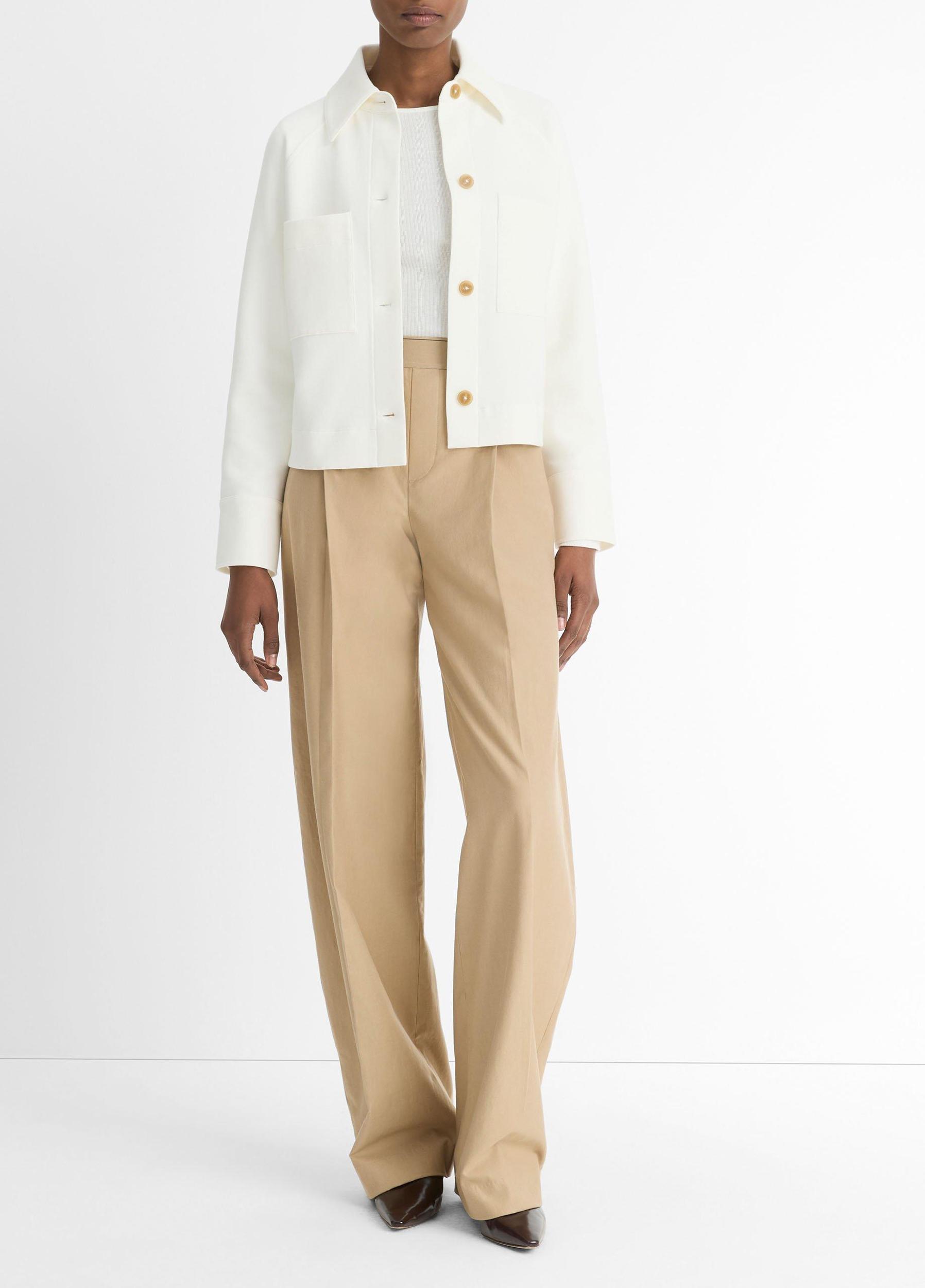 Cotton-Blend Shirt Jacket Product Image