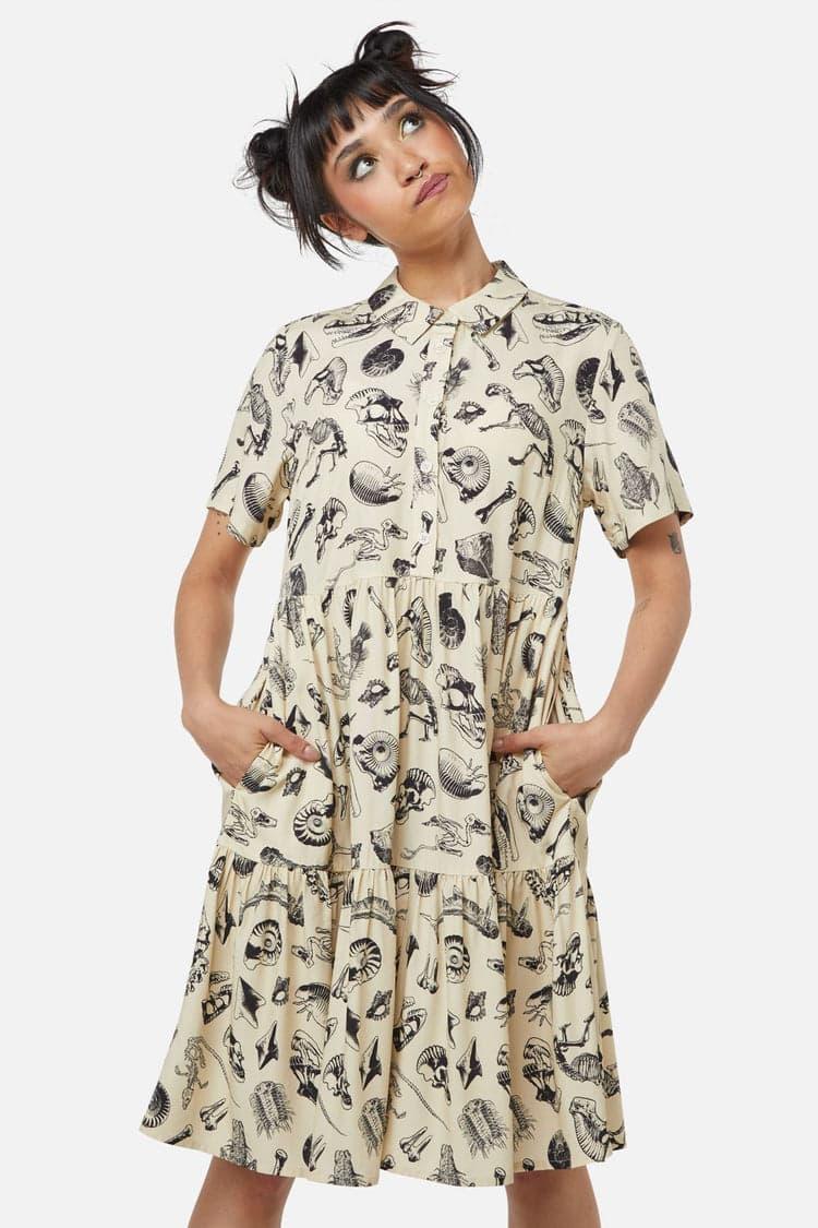 Body Fossils Printed Dress Product Image