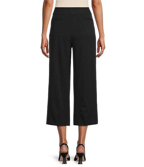 Investments Petite Size the PARK AVE fit Elite Stretch Pull-On Wide Leg Crop Pants Product Image
