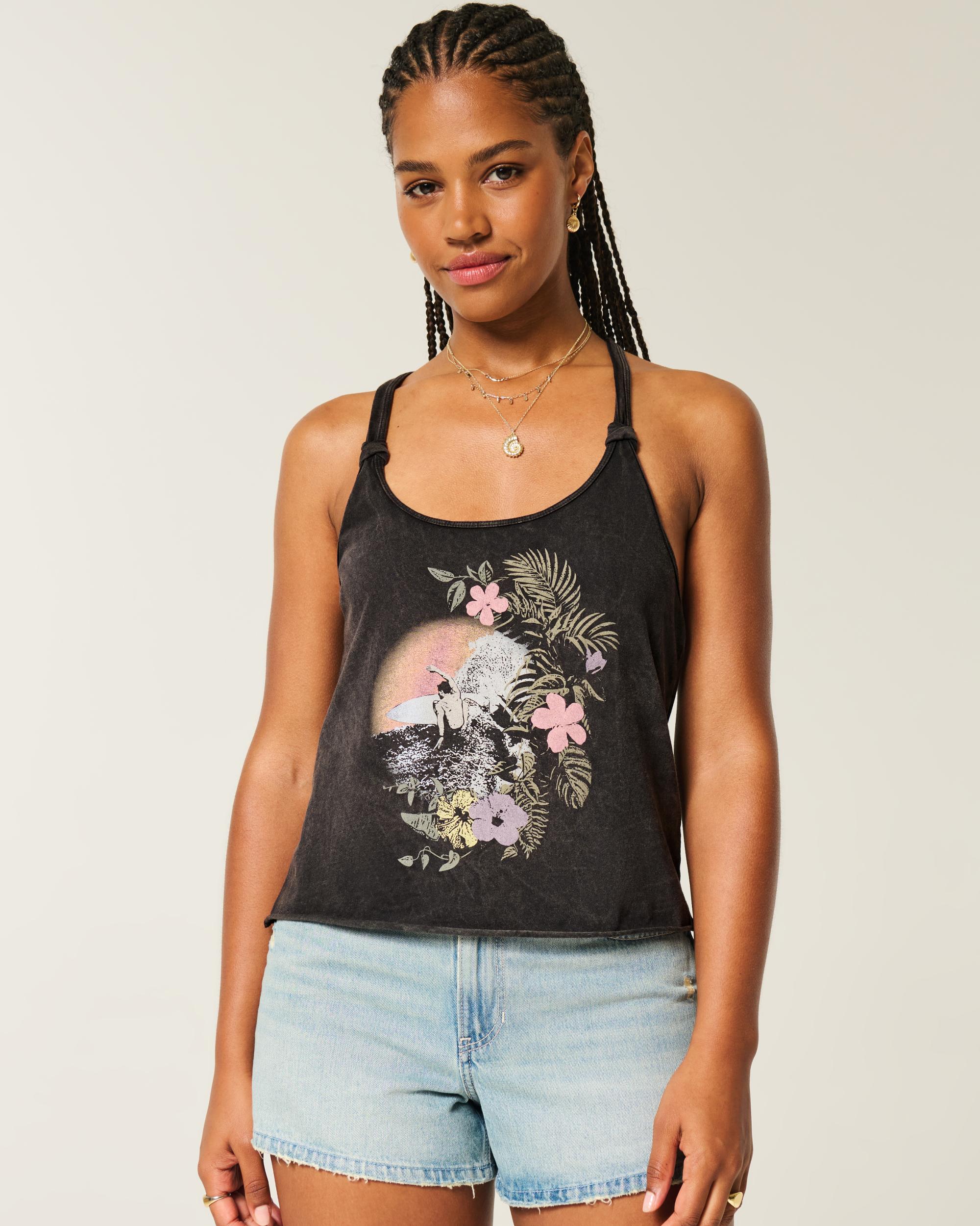 Easy Trend Drop Surf Graphic Tank Product Image