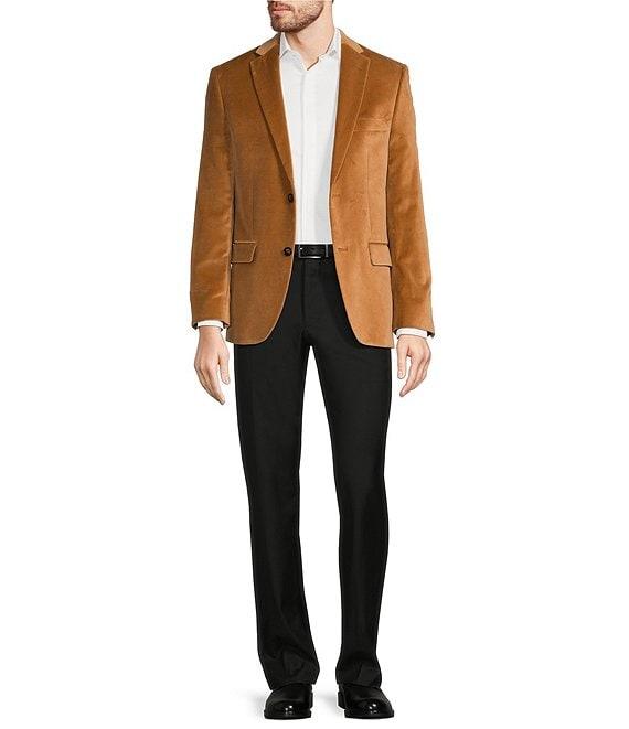 Murano Velvet Slim Fit Suit Separates Notch Lapel Blazer Product Image