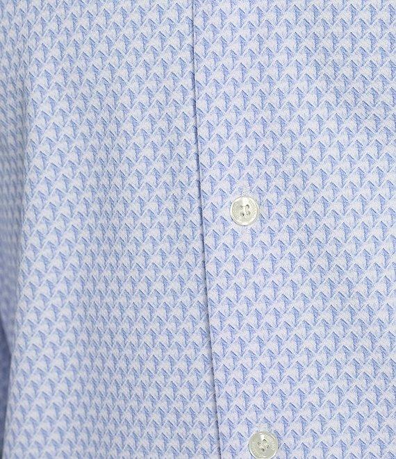 Murano Collezione Slim Fit Geometric Print Long Sleeve Woven Shirt Product Image