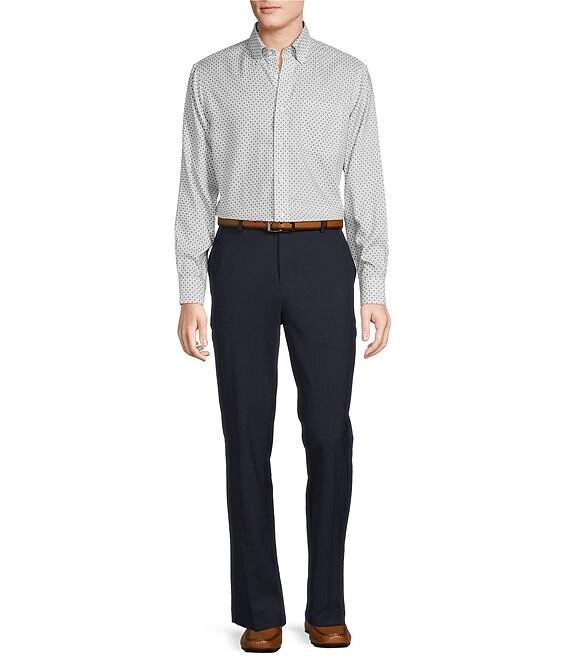 Daniel Cremieux Signature Label Non-Iron Oxford Medallion Print Long Sleeve Woven Shirt Product Image