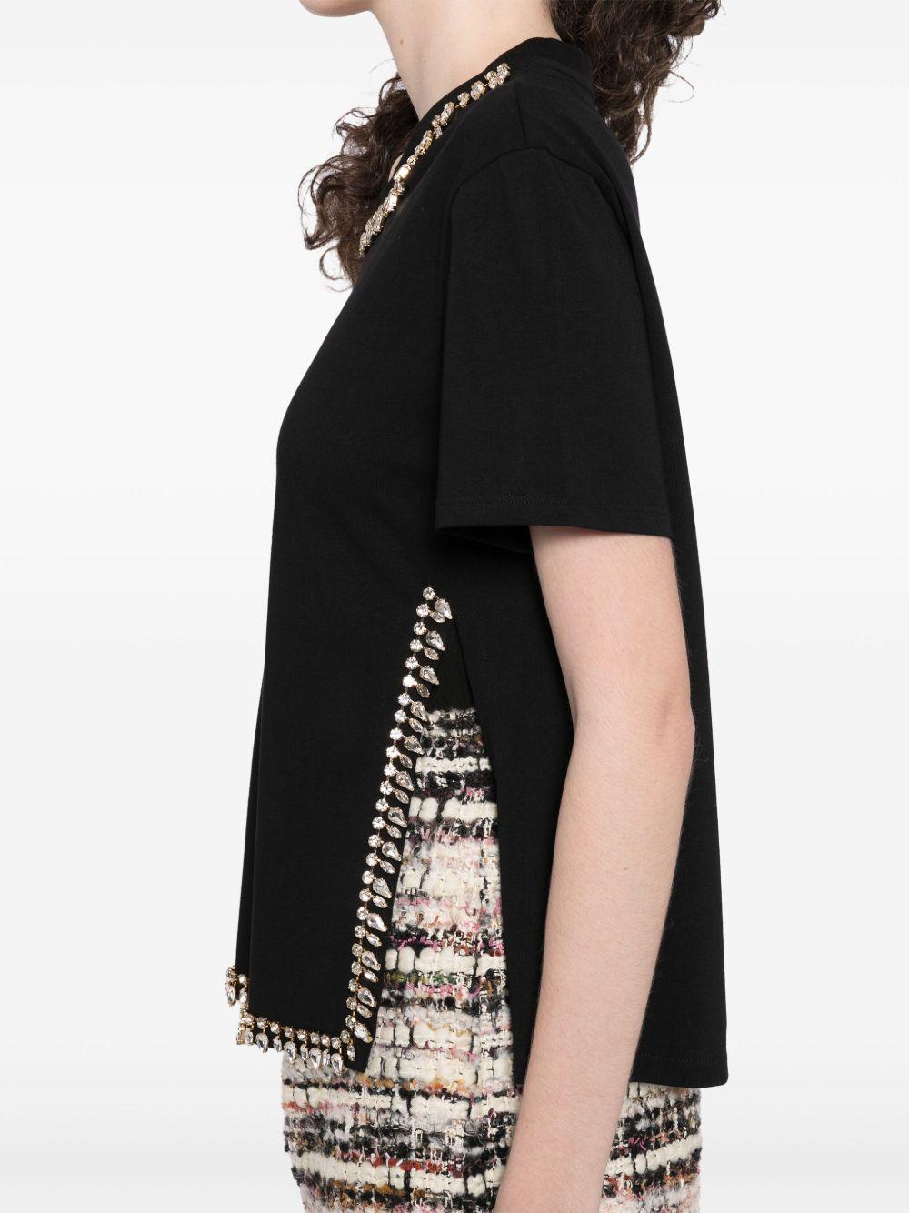 crystal-embellished T-shirt Product Image