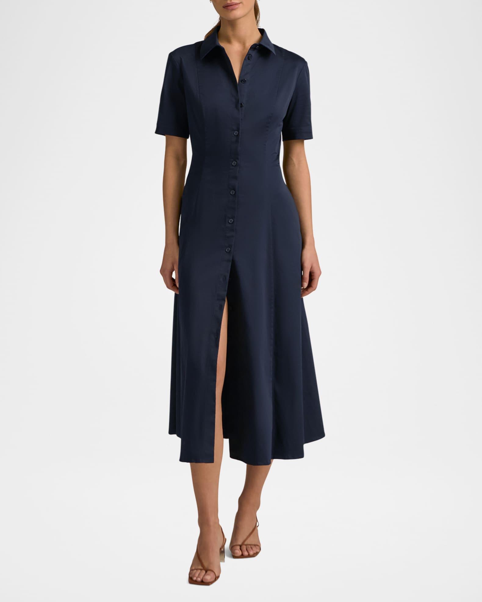 The Demure Midi Shirtdress Product Image