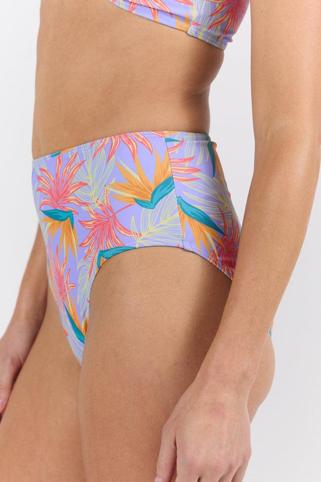 Off The Grid Multi Palm Print Bikini Top FINAL SALE Product Image