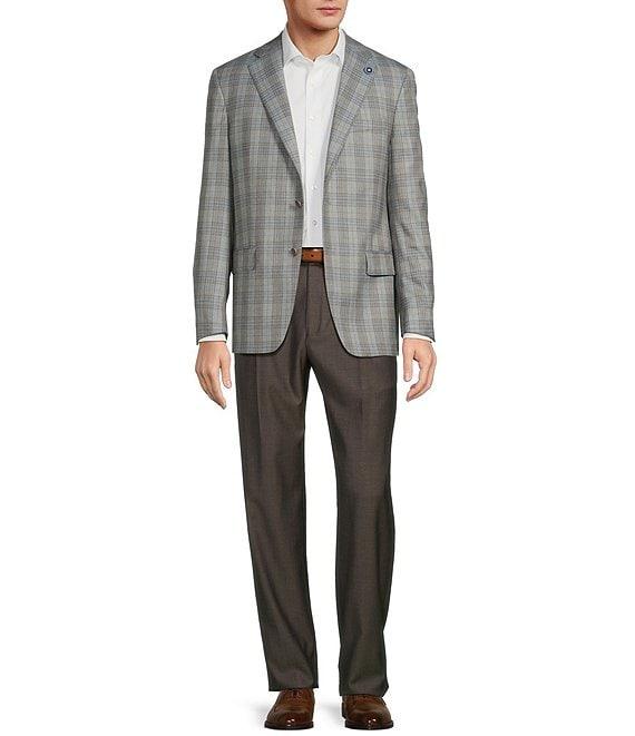 Hart Schaffner Marx New York Modern Fit Plaid Pattern Wool Sport Coat Product Image
