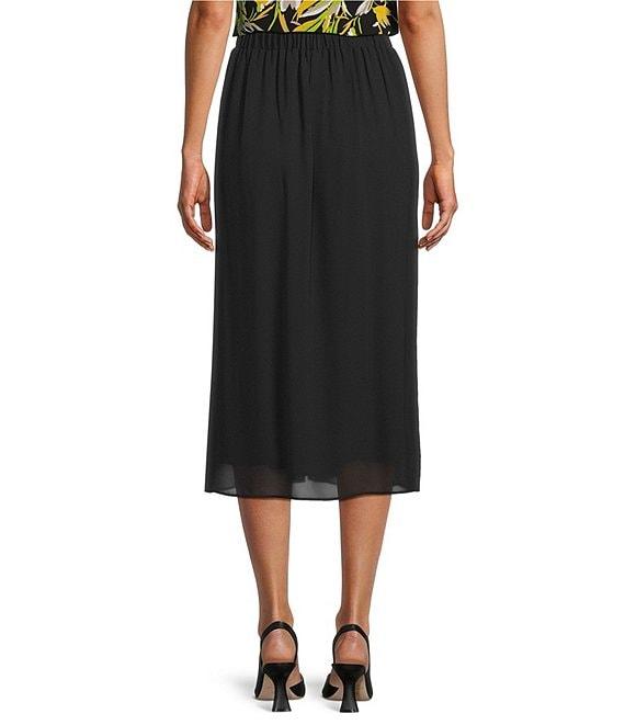Kasper Chiffon Pleated Pull-On Skirt Product Image