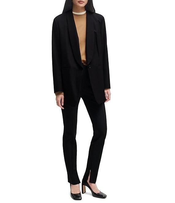BOSS by Hugo Boss Tukeva 1 Stretch Woven High Waisted Skinny-Leg Pants Product Image