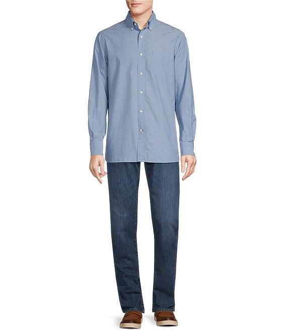 Cremieux Blue Label Chuck Jacquard Oxford Long Sleeve Woven Shirt Product Image