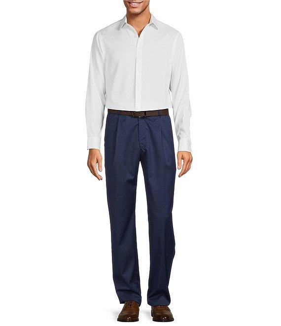 Hart Schaffner Marx Chicago Classic Fit Pleated Solid Dress Pants Product Image