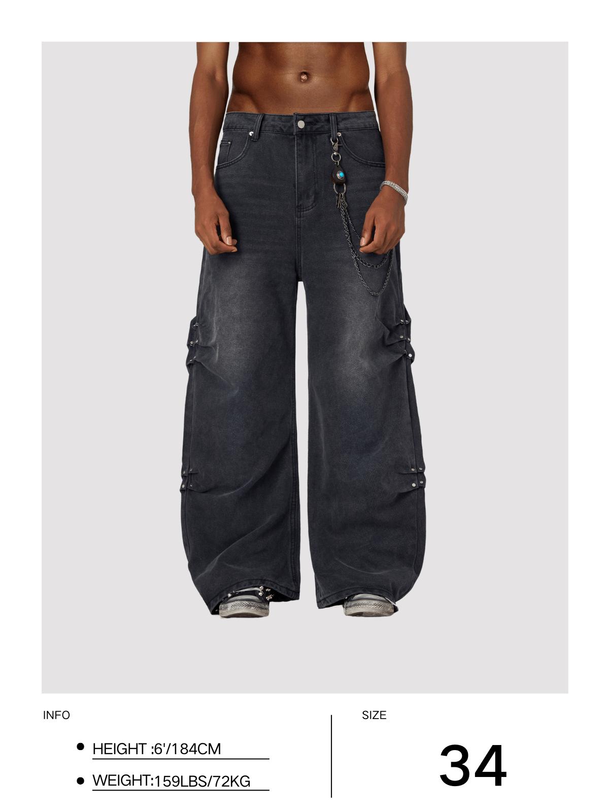 Aelfric Eden Pleated Baggy Jeans Product Image