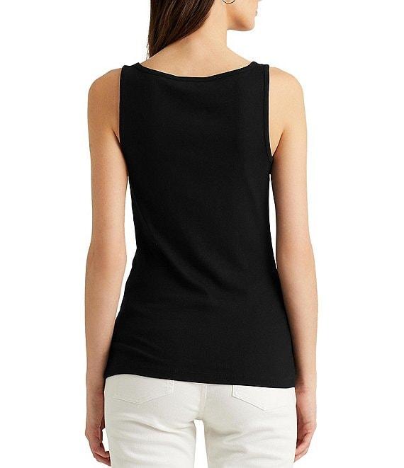 Lauren Ralph Lauren Stretch Cotton Tank Top Product Image