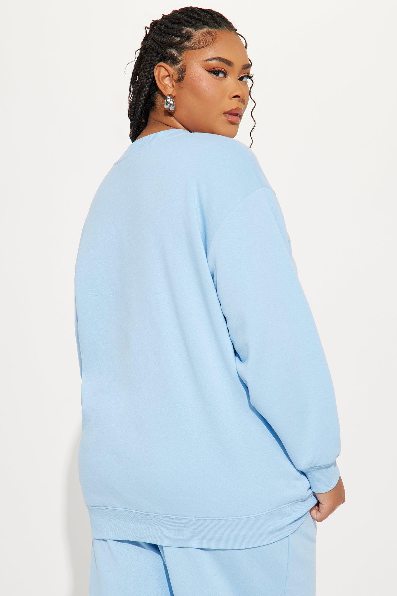 Von Dutch Distressed Crewneck Sweatshirt - Blue Product Image