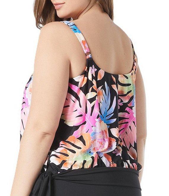 Beach House Plus Size Paloma Beach Solids Emma Swim Skort Product Image