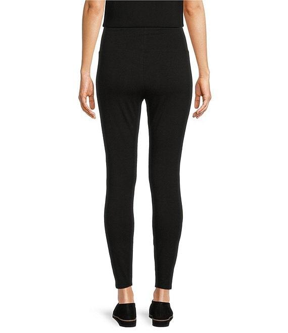 Eileen Fisher Jersey High Waist Slim Leg Ankle Leggings Product Image