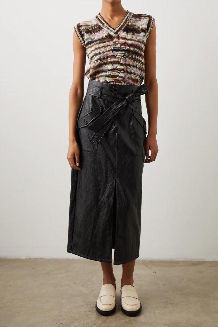 Edem Faux Leather Skirt Product Image