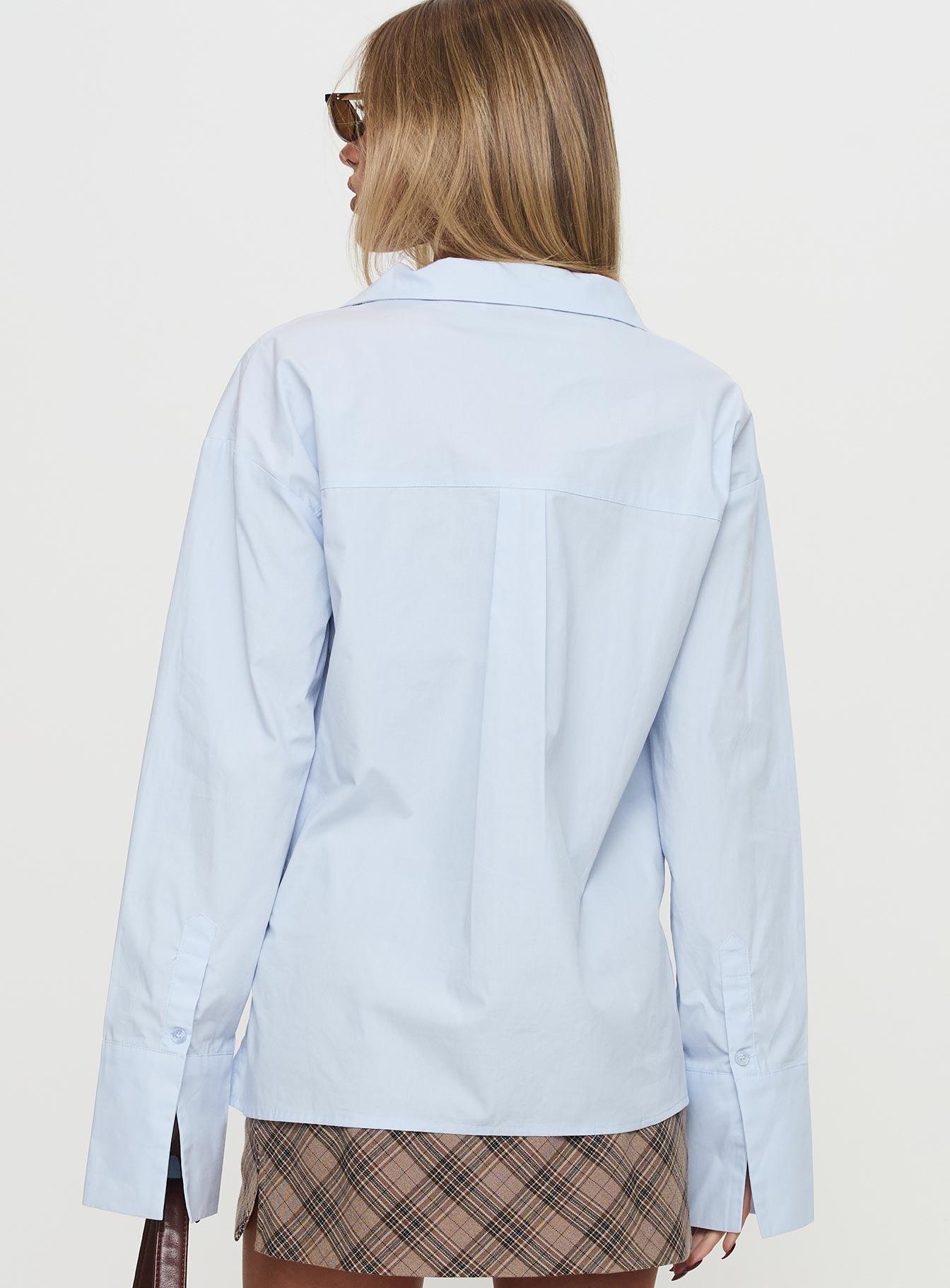 Calistoga Deep Collar Shirt Blue Product Image