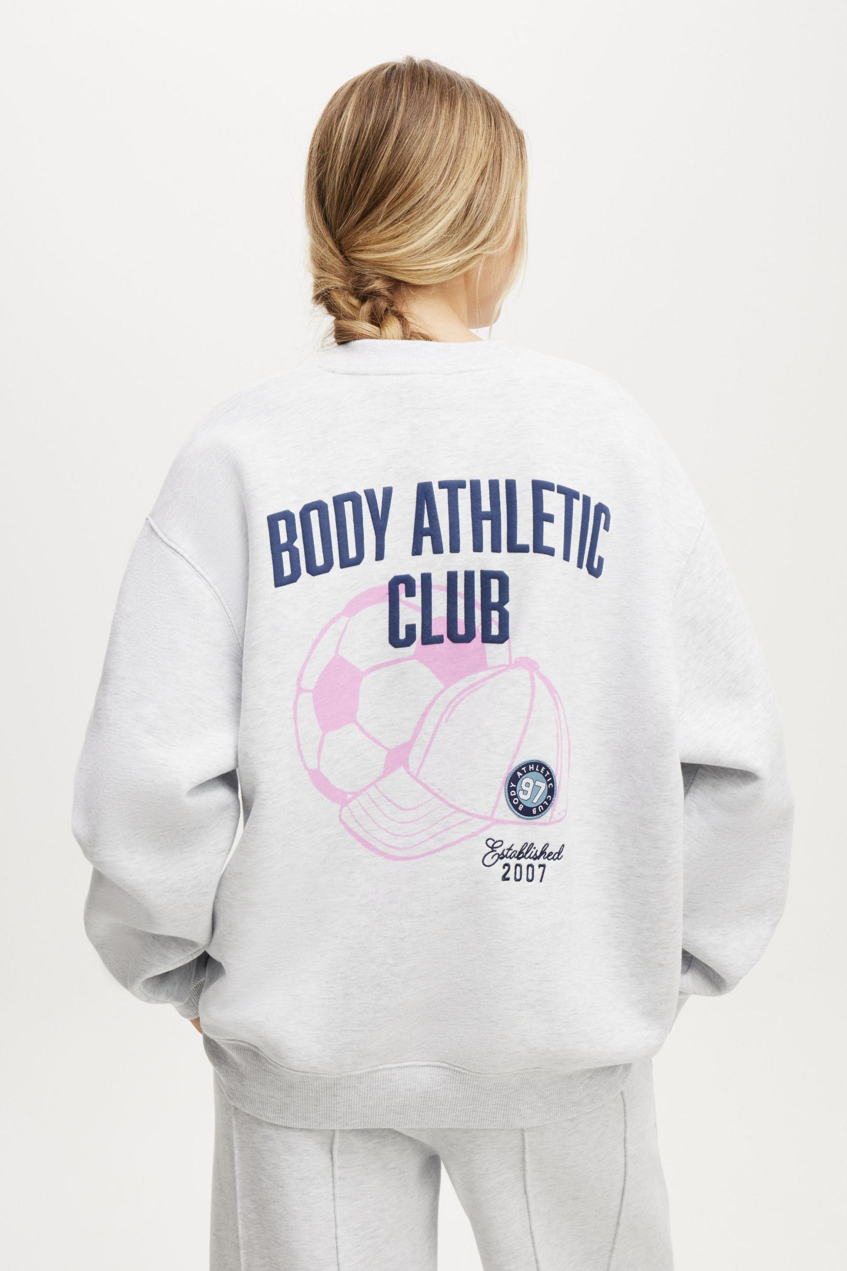 Plush Graphic Crew Sweatshirt Product Image