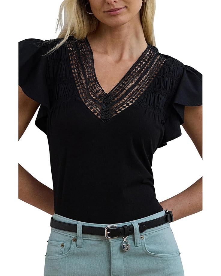 Striped Tie-front Jersey Dress Product Image